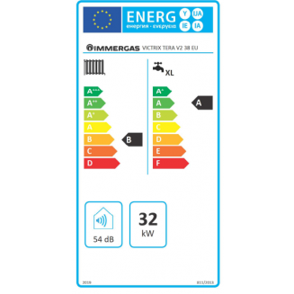 Επίτοιχος λέβητας Αερίου IMMERGAS VIKTRIX TERA V2 38KW