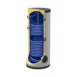 Boiler Λεβητοστασίου 160 Lt, με 2 Εναλλάκτες