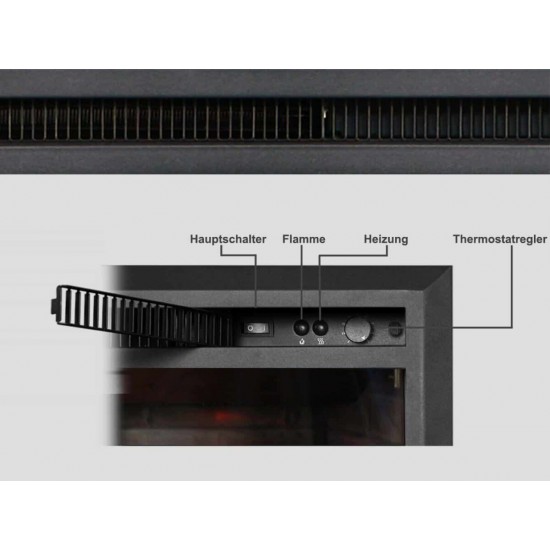 Εντοιχιζόμενο Ηλεκτρικό Τζάκι - Εστία Richen Insert 63/71, 2000W