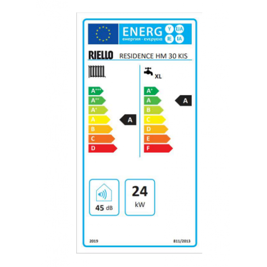 Επίτοιχος λέβητας Αερίου Συμπύκνωσης RIELLO RESIDENCE HM 30KW