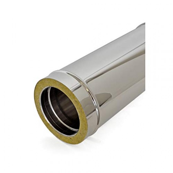Καμινάδα INOX 1m Διπλού Τοιχώματος